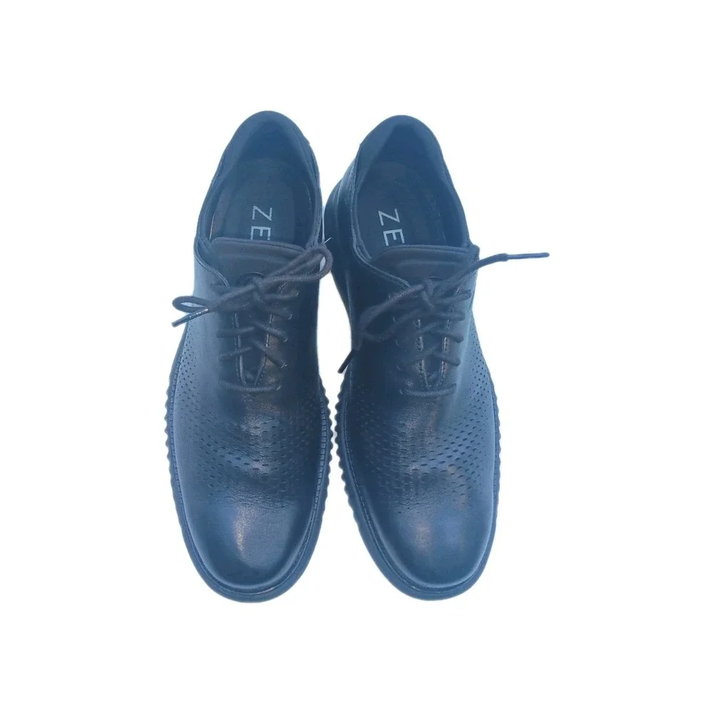 Cole Haan Men's 2.0 Zero Grand Laser Wingtip Oxford‎ Black Sneakers Sz 9M